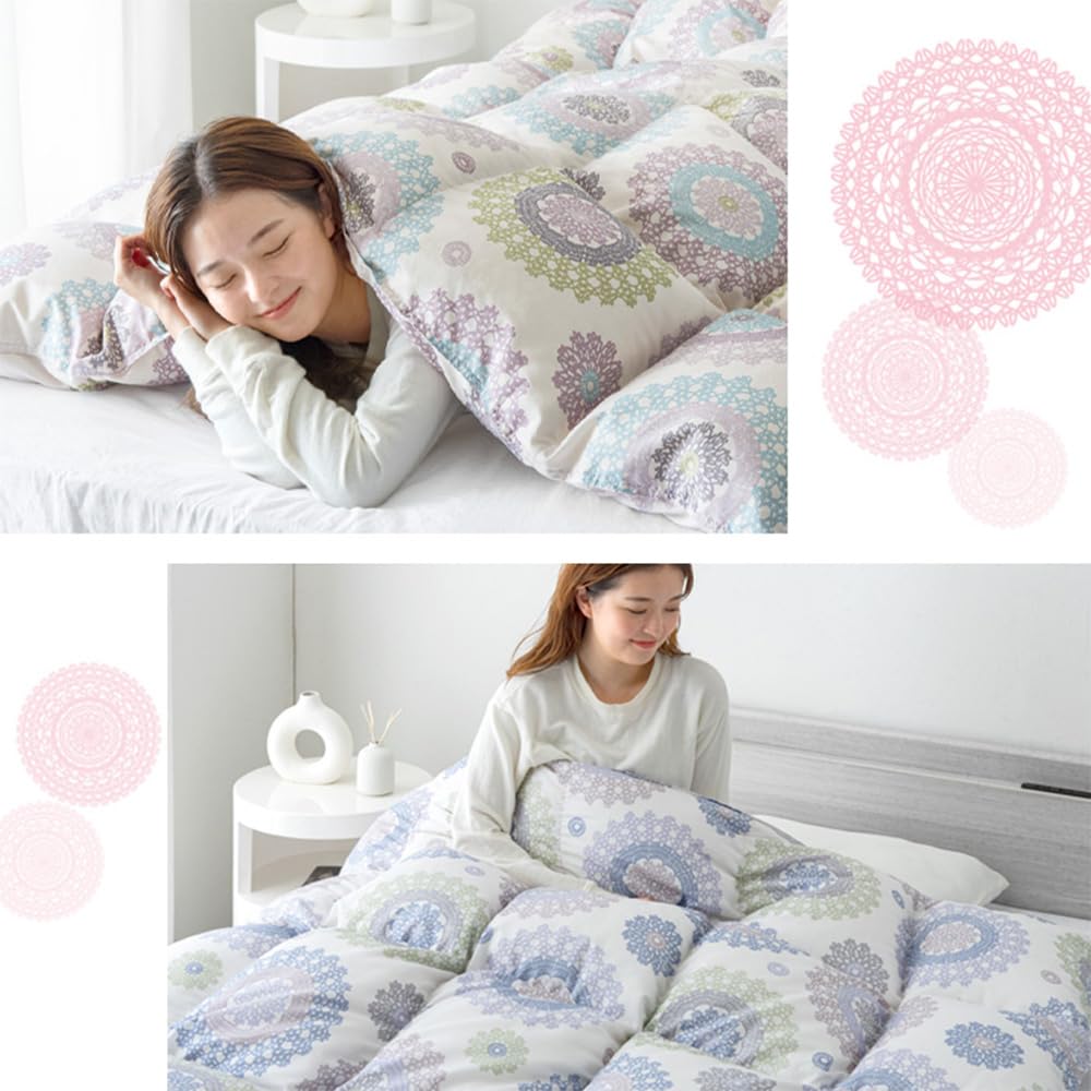 Amazon｜タンスのゲン 羽毛布団 セミダブル 増量1.4kg 日本製 ダウン93